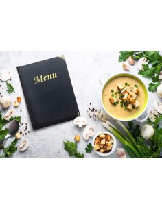 MENÃ: vendita online PORTAMENU' BASIC A5 NERO 10 PAGINE 23,7 X 17,2 CM IN PVC in offerta 2