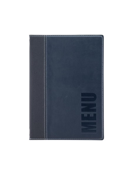 MENÃ: vendita online PORTAMENU TRENDY BLU SECURIT A4 34 X 24,6 CM IN SIMILPELLE in offerta