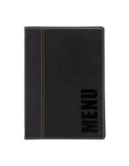 MENÃ: vendita online PORTAMENU TRENDY NERO SECURIT A4 34 X 24,6 CM IN SIMILPELLE in offerta