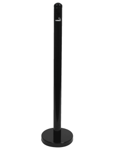 POSACENERE: vendita online POSACENERE DA ESTERNO SECURIT ALTEZZA 100 CM IN ACCIAIO VERNICIATO NERO in offerta