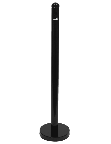 POSACENERE: vendita online POSACENERE DA ESTERNO SECURIT ALTEZZA 100 CM IN ACCIAIO VERNICIATO NERO in offerta