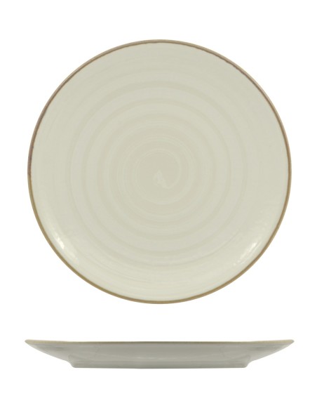 PIATTI: vendita online PIATTO PIANO SIVIGLIA VORTEX SATURNIA Ø 28 CM IN PORCELLANA in offerta