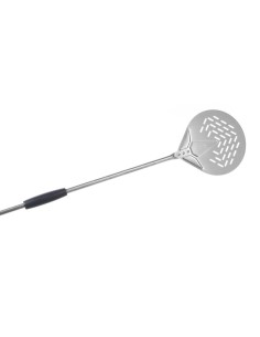 PALE PIZZA: vendita online PALETTINO PIZZA CARBON FORATO Ø23 INOX in offerta
