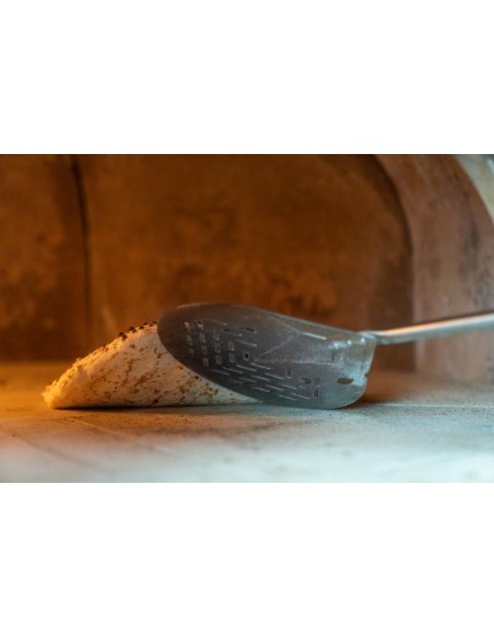 PALE PIZZA: vendita online PALETTINO PIZZA CARBON FORATO Ø23 INOX in offerta