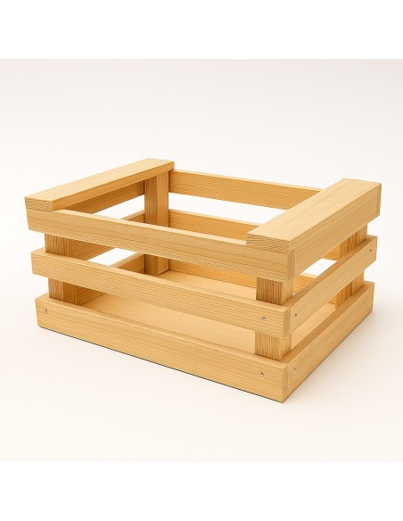 CESTINI PANE: vendita online CASSETTA PANE 19 X 12 X ALTEZZA 9 CM IN LEGNO DI ABETE BESIDIAE MANICI in offerta