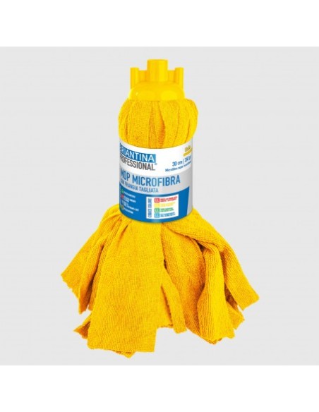 ACCESSORI: vendita online MOP MICROFIBRA FRANGIA TAGLIATA GR.260 GIALLO in offerta