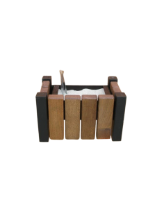 PATTUMIERE-GETTACARTE: vendita online GETTA CICCHE DA MURO CM.16X26X16H LEGNO NOCE CHIARO in offerta