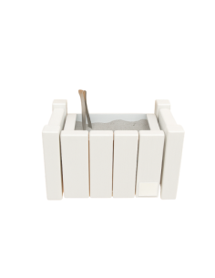 PATTUMIERE-GETTACARTE: vendita online GETTA CICCHE DA MURO CM.16X26X16H LEGNO BIANCO in offerta