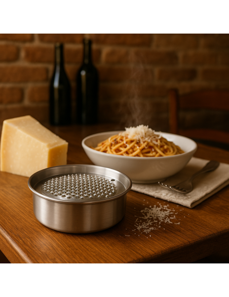 GRATTUGIE-TAGLIAVERDURE-CUTTER: vendita online GRATTUGIA BASSA A SERVIRE Ø 20 CM OGGETTISTICA LIOTTI IN ALLUMINIO in offerta