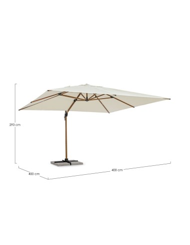 OMBRELLONI: vendita online OMBRELLONE ORION BIZZOTTO 4 X 4 METRI BRACCIO IN LEGNO NATURALE TELO BEIGE (NO BASE) in offerta
