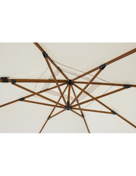 OMBRELLONI: vendita online OMBRELLONE ORION BIZZOTTO 4 X 4 METRI BRACCIO IN LEGNO NATURALE TELO BEIGE (NO BASE) in offerta