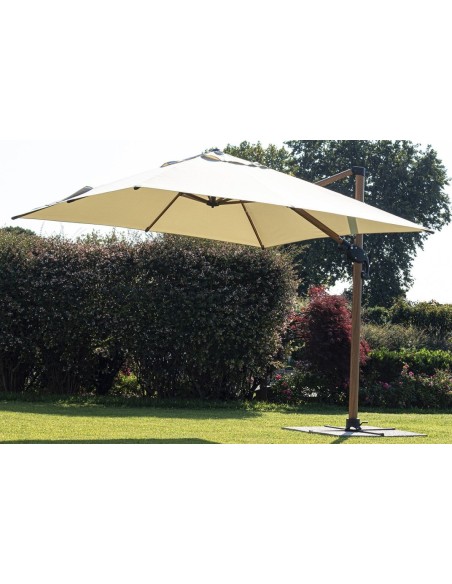 OMBRELLONI: vendita online OMBRELLONE ORION BIZZOTTO 4 X 4 METRI BRACCIO IN LEGNO NATURALE TELO BEIGE (NO BASE) in offerta