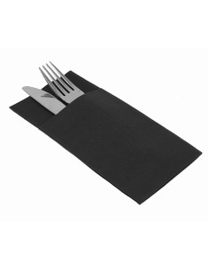 TOVAGLIE-TOVAGLIETTE-TOVAGLIOLI: vendita online CONFEZIONE 25 TOVAGLIOLO POCKET LIGHT RO.IAL 40 X 40 CM NERO in offerta