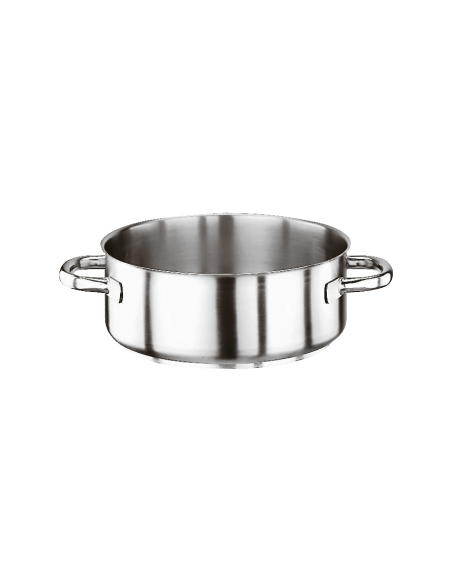 ACCIAIO: vendita online CASSERUOLA BASSA 2 MANIGLIE SERIE 1000 Ø 40 CM IN ACCIAIO INOX PADERNO in offerta