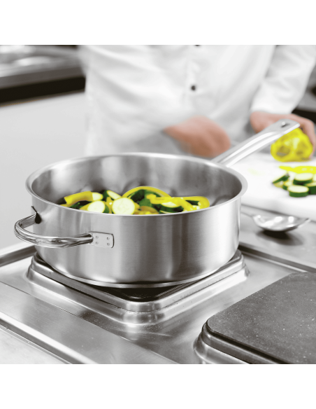SERIE 1000: vendita online CASSERUOLA BASSA 1 MANICO Ø 28 CM SERIE 1000 IN ACCIAIO INOX PADERNO in offerta