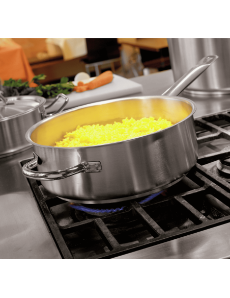 SERIE 1000: vendita online CASSERUOLA BASSA 1 MANICO Ø 28 CM SERIE 1000 IN ACCIAIO INOX PADERNO in offerta