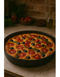 TEGLIE FERRO-ALLUMINIO-ACCIAIO: vendita online TEGLIA PER PIZZA Ø 40 CM PADERNO IN FERRO BLU in offerta 2