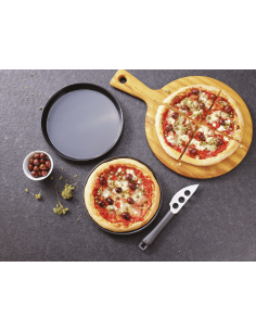 TEGLIE FERRO-ALLUMINIO-ACCIAIO: vendita online TEGLIA PIZZA Ø 24 CM PADERNO IN FERRO BLU in offerta 2