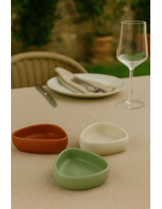 INSALATIERE-CIOTOLE-COPPETTE: vendita online COPPETTA OVALE BOMBATA MEXICO CONF. 4 CM.11,5X8H COLORI ASSORTITI in offerta 2