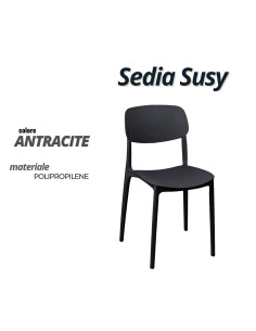 SUSY SEDIA ANTRACITE POLIPROPILENE