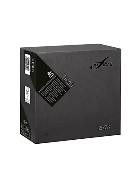 INFIBRA CF.40 TOVAGLIOLO 38X38 2V TISSU  NERO