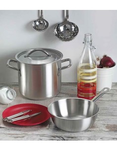 TENDER: vendita online CASSERUOLA ALTA 1 MANICO TENDER PINTINOX Ø 24 CM IN ACCIAIO INOX in offerta 2