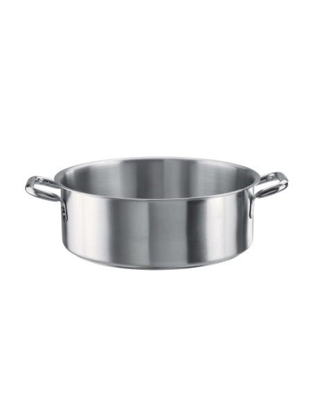 TENDER: vendita online CASSERUOLA BASSA 2 MANIGLIE TENDER PINTINOX Ø 45 CM IN ACCIAIO INOX in offerta