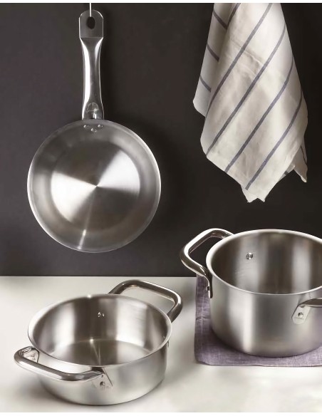 TENDER: vendita online CASSERUOLA BASSA 2 MANIGLIE TENDER PINTINOX Ø 45 CM IN ACCIAIO INOX in offerta