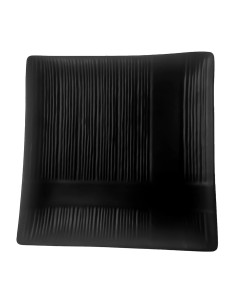 PIATTO QUADRO CM.25X25 ORGANIC IN MELAMINA NERO su Popolo Hotellerie