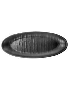 VASSOIO OVALE CM.35,5X15 ORGANIC IN MELAMINA NERO su Popolo Hotellerie