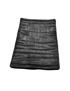 VASSOIO RETTANGOLARE CM. 31,8X22,6 ORGANIC IN MELAMINA NERO su Popo...