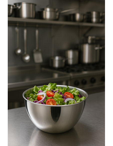 INSALATIERE-CIOTOLE-COPPETTE: vendita online INSALATIERA SENZA MANIGLIE Ø 28 CM PINTINOX IN ACCIAIO INOX in offerta