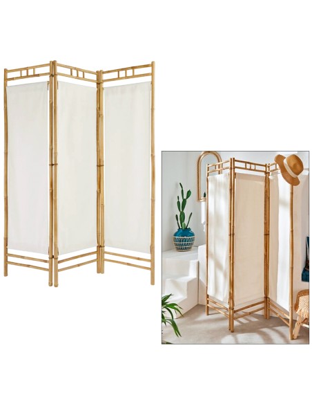 KAEL PARAVENTO CM.135X170 BIANCO BAMBOO 206013