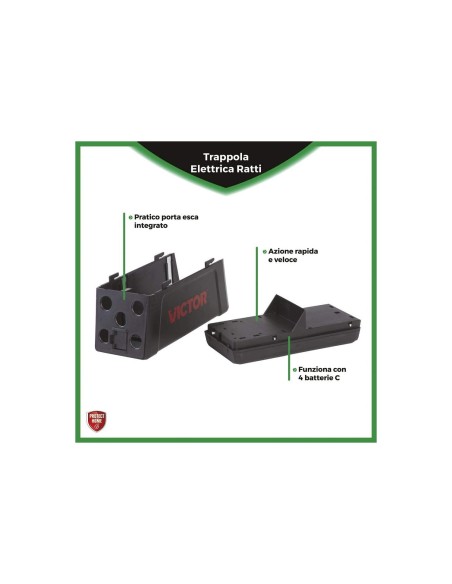 TRAPPOLE: vendita online TRAPPOLA ELETTRICA VICTOR PROTECT HOME PER RATTI in offerta