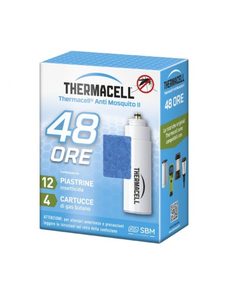 THERMACELL RICARICA 48ORE DISPOSITIVO ANTIZANZARA (12 PIATRINE+4 CARTU
