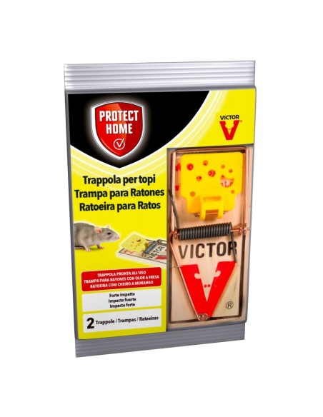 TRAPPOLE: vendita online TRAPPOLA A SCATTO VICTOR PROTECT HOME PER RATTI SET 2 PEZZI in offerta