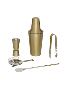 SET COCKTAIL GOLD ACCIAIO INOX 203465