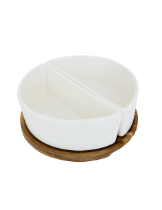 ELEGANCE SET APERITIVO 2 CIOTOLE CON VASSOI 207289
