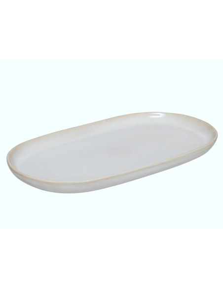 TERRE PIATTO OVALE CM.30X18 BEIGE 202121D