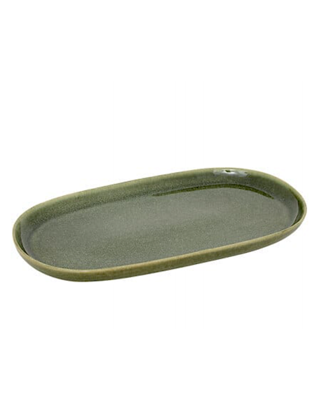 TERRE PIATTO OVALE CM.30X18 VERDE KAKI 202121E