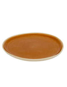 PIATTI: vendita online PIATTO PIANO WONJA OCRA Ø 27 CM SECRET DE GOURMET IN PORCELLANA in offerta