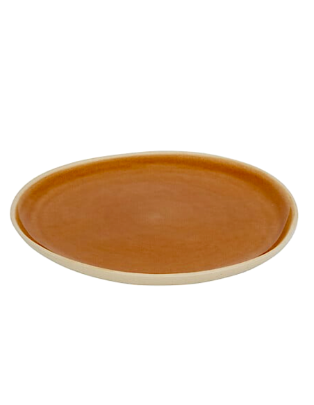 PIATTI: vendita online PIATTO PIANO WONJA OCRA Ø 27 CM SECRET DE GOURMET IN PORCELLANA in offerta