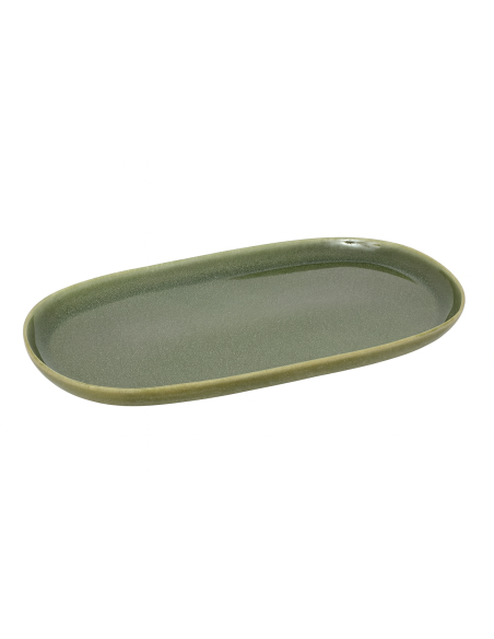 PIATTI: vendita online PIATTO OVALE 30 X 18 CM TERRE VERDE KAKI SECRET DE GOURMET IN PORCELLANA in offerta