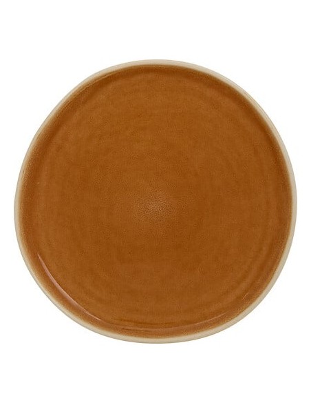 PIATTI: vendita online PIATTO PIANO WONJA OCRA Ø 27 CM SECRET DE GOURMET IN PORCELLANA in offerta