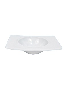 INSALATIERE-CIOTOLE-COPPETTE: vendita online CIOTOLA RETTANGOLARE CM.15X11,5 BIANCO MELAMINA in offerta
