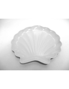 PIATTI: vendita online CONCHIGLIA PIATTO CM.28X28 BIANCO MELAMINA in offerta