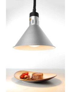 ACCESSORI: vendita online LAMPADA TERMICA DA PASS CUCINA CONICA REGOLABILE ALLUMINIO 70/150 CM HENDI in offerta 2
