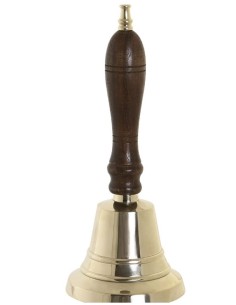 ACCESSORI: vendita online CAMPANA IN LEGNO E OTTONE 7 X 7 X ALTEZZA 18 CM in offerta
