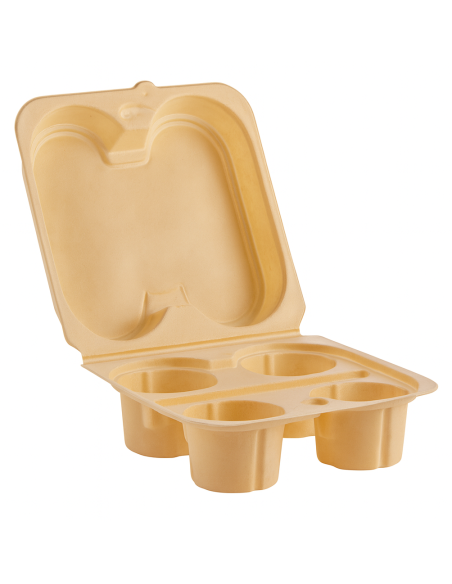 ACCESSORI: vendita online PORTA CAPPUCCINO DA ASPORTO 4 POSTI BEIGE CONFEZIONE 40 PEZZI in offerta