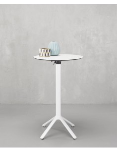BASI TAVOLO: vendita online BASE TAVOLO RIBALTABILE NEMO ALTEZZA 109 CM ALLUMINIO VERNICIATO BIANCO SCAB in offerta 2